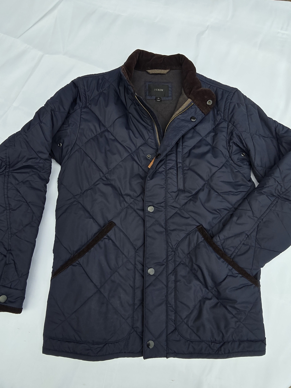 J. Crew Men's Navy Quilted Jacket Size XS